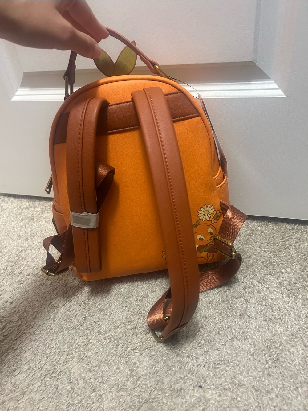 Disney Orange Chick Floral Accent Mini Backpack - Picture 2 of 3